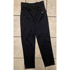NEW Boy's Large NIKE Core Dri-Fit Open Hem Baseball Pants Black 615283-010
